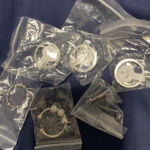 Set of 6 fidget rings, Size 8